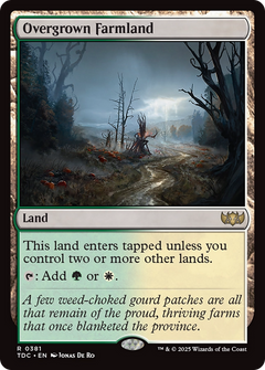 Overgrown Farmland (381) [Commander: Tarkir: Dragonstorm] - Deck Out Gaming