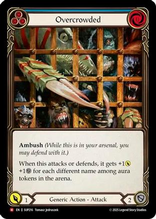 Overcrowded (SUP216) [Super Slam] Rainbow Foil - Deck Out Gaming