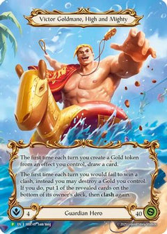 Victor Goldmane, High and Mighty - HER145 (HER145) [Flesh and Blood: Promo Cards] Rainbow Foil - Deck Out Gaming