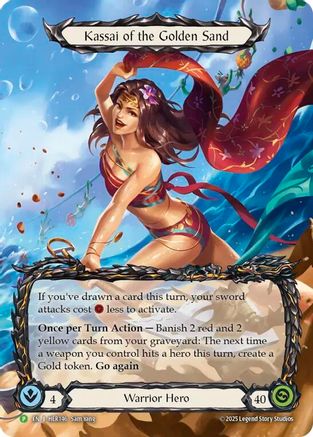 Kassai of the Golden Sand - HER146 (HER146) [Flesh and Blood: Promo Cards] Rainbow Foil - Deck Out Gaming