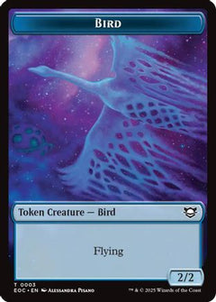 Bird // Golem (0012) Double-Sided Token (3) [Commander: Edge of Eternities] - Deck Out Gaming