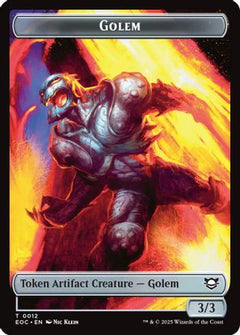 Golem (0012) // Golem (0014) Double-Sided Token (12) [Commander: Edge of Eternities] - Deck Out Gaming