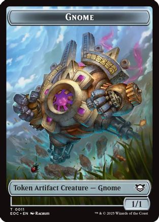 Gnome // Golem (0014) Double-Sided Token (11) [Commander: Edge of Eternities] - Deck Out Gaming