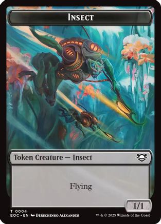 Insect // Beast (0005) Double-Sided Token (4) [Commander: Edge of Eternities] - Deck Out Gaming