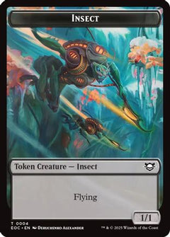 Insect // Elemental (0008) Double-Sided Token (4) [Commander: Edge of Eternities] - Deck Out Gaming