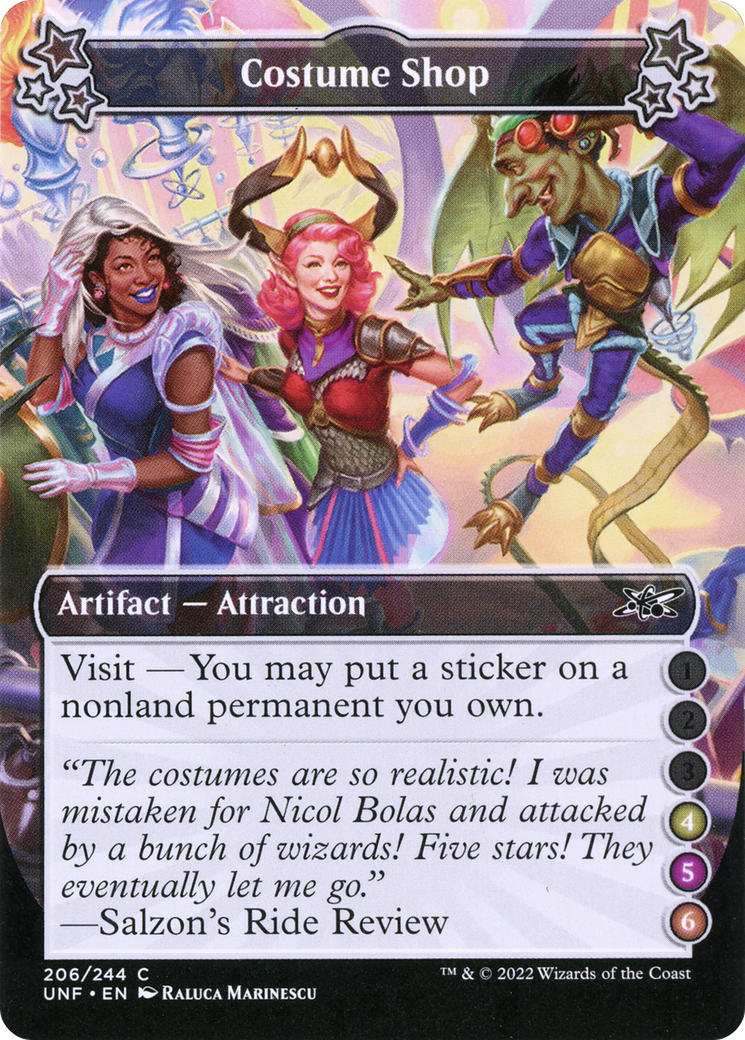 Costume Shop (4-5-6) (206) [Unfinity] foil - Deck Out Gaming