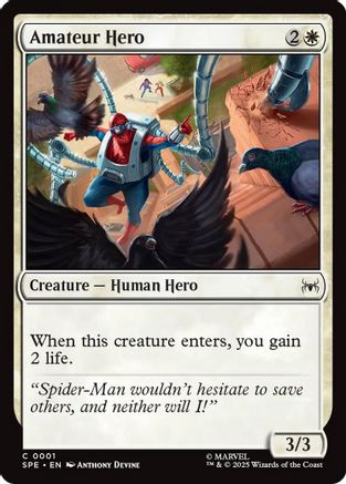Amateur Hero (1) [Marvel's Spider-Man: Eternal-Legal] - Deck Out Gaming