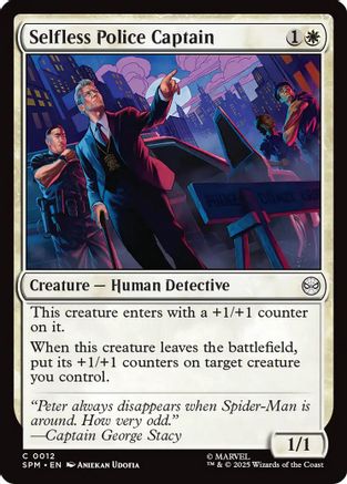 Selfless Police Captain (12) [Marvel's Spider-Man] foil - Deck Out Gaming