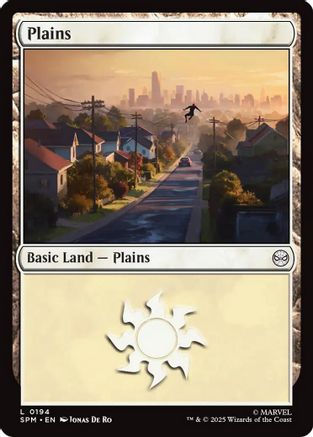 Plains (0194) (194) [Marvel's Spider-Man] - Deck Out Gaming