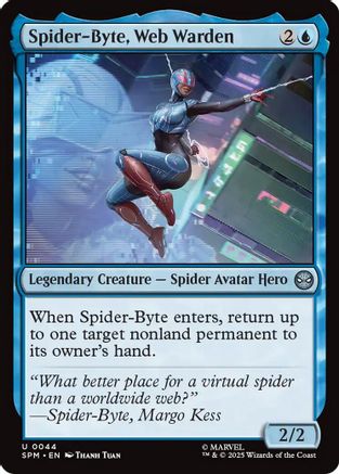 Spider-Byte, Web Warden (44) [Marvel's Spider-Man] foil - Deck Out Gaming
