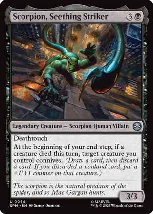 Scorpion, Seething Striker (64) [Marvel's Spider-Man] foil - Deck Out Gaming