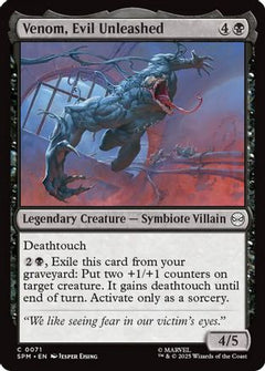 Venom, Evil Unleashed (71) [Marvel's Spider-Man] foil - Deck Out Gaming