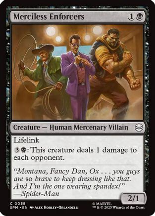 Merciless Enforcers (58) [Marvel's Spider-Man] foil - Deck Out Gaming