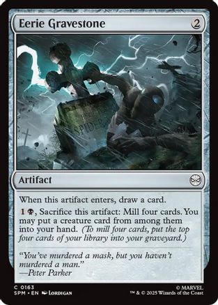 Eerie Gravestone (163) [Marvel's Spider-Man] - Deck Out Gaming