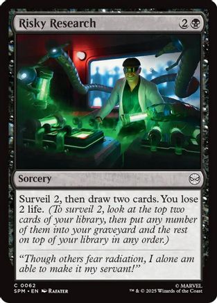 Risky Research (62) [Marvel's Spider-Man] - Deck Out Gaming