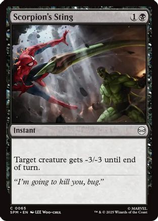 Scorpion's Sting (65) [Marvel's Spider-Man] foil - Deck Out Gaming