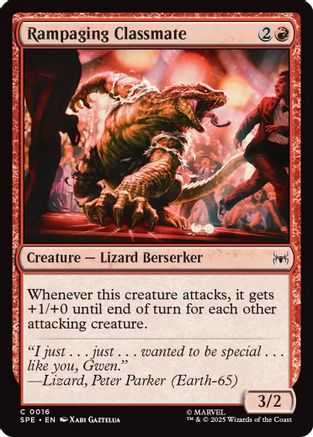 Rampaging Classmate (16) [Marvel's Spider-Man: Eternal-Legal] - Deck Out Gaming