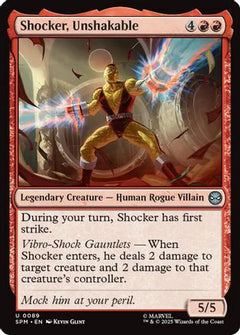 Shocker, Unshakable (89) [Marvel's Spider-Man] foil - Deck Out Gaming