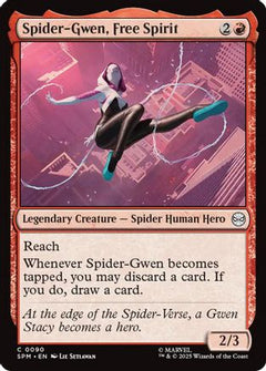 Spider-Gwen, Free Spirit (90) [Marvel's Spider-Man] foil - Deck Out Gaming