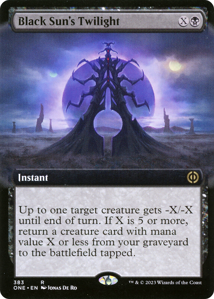 Black Sun's Twilight (Extended Art) (383) [Phyrexia: All Will Be One] foil - Deck Out Gaming