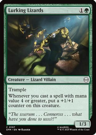 Lurking Lizards (107) [Marvel's Spider-Man] - Deck Out Gaming