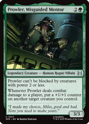 Prowler, Misguided Mentor (17) [Marvel's Spider-Man: Eternal-Legal] - Deck Out Gaming