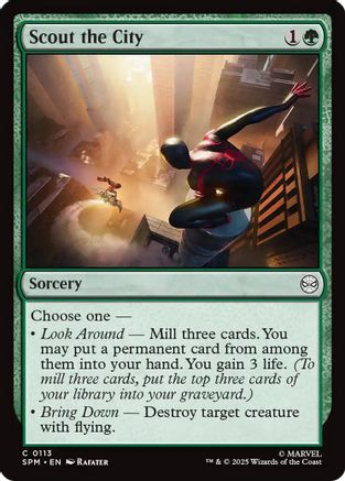 Scout the City (113) [Marvel's Spider-Man] foil - Deck Out Gaming