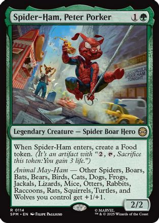 Spider-Ham, Peter Porker (114) [Marvel's Spider-Man] foil - Deck Out Gaming