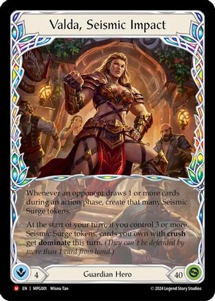 Valda, Seismic Impact (MPG001) [Mastery Pack Guardian] - Deck Out Gaming