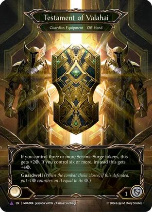 Testament of Valahai (Marvel) (MPG004) [Mastery Pack Guardian] Cold Foil - Deck Out Gaming