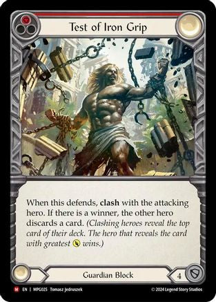 Test of Iron Grip (MPG025) [Mastery Pack Guardian] Rainbow Foil - Deck Out Gaming