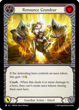 Renounce Grandeur (MPG034) [Mastery Pack Guardian] Rainbow Foil - Deck Out Gaming