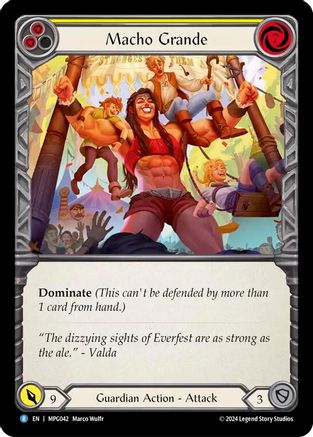Macho Grande (Yellow) (MPG042) [Mastery Pack Guardian] Rainbow Foil - Deck Out Gaming