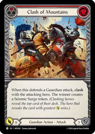 Clash of Mountains (Red) (MPG061) [Mastery Pack Guardian] - Deck Out Gaming