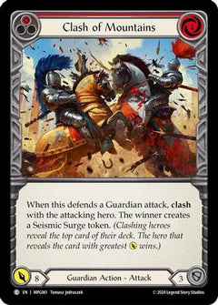 Clash of Mountains (Red) (MPG061) [Mastery Pack Guardian] Rainbow Foil - Deck Out Gaming