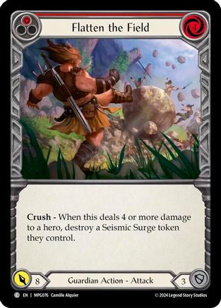 Flatten the Field (Red) (MPG076) [Mastery Pack Guardian] Rainbow Foil - Deck Out Gaming