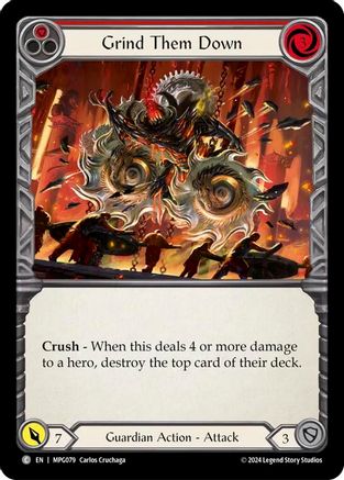 Grind Them Down (Red) (MPG079) [Mastery Pack Guardian] - Deck Out Gaming