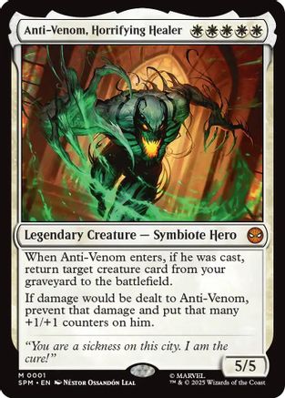 Anti-Venom, Horrifying Healer (1) [Marvel's Spider-Man] foil - Deck Out Gaming