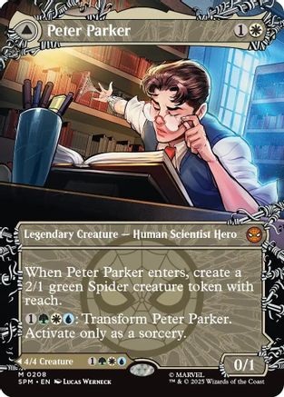 Peter Parker (0208) (Borderless) (208) [Marvel's Spider-Man] - Deck Out Gaming