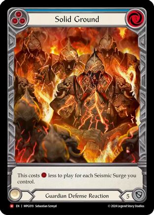 Solid Ground (Extended Art) (MPG019) [Mastery Pack Guardian] Rainbow Foil - Deck Out Gaming