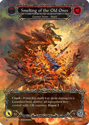Smelting of the Old Ones (Marvel) (MPG028) [Mastery Pack Guardian] Cold Foil - Deck Out Gaming