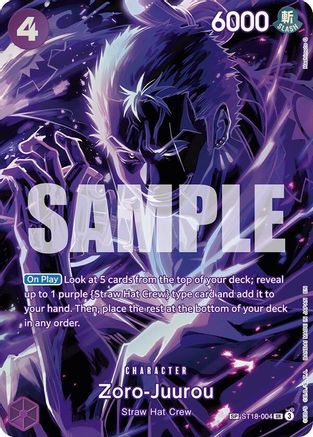 Zoro-Juurou (SP) (ST18-004) [Legacy of the Master] Foil - Deck Out Gaming