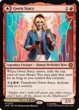 Gwen Stacy (78) [Marvel's Spider-Man] foil - Deck Out Gaming