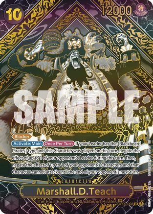 Marshall.D.Teach (SP) (Gold) (OP09-093) [Legacy of the Master] Foil - Deck Out Gaming