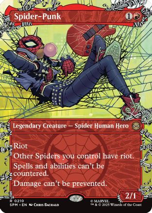 Spider-Punk (0210) (Borderless) (210) [Marvel's Spider-Man] foil - Deck Out Gaming