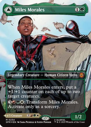 Miles Morales (0234) (Borderless) (234) [Marvel's Spider-Man] foil - Deck Out Gaming