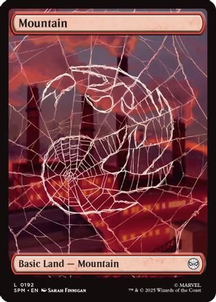 Mountain (0192) (192) [Marvel's Spider-Man] foil - Deck Out Gaming