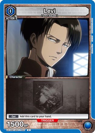 Levi (007) (Box Topper Foil) (UE10BT/AOT-1-007) [UE10BT: Attack on Titan] Foil - Deck Out Gaming