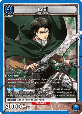 Levi (010) (UE10BT/AOT-1-010) [UE10BT: Attack on Titan] Foil - Deck Out Gaming