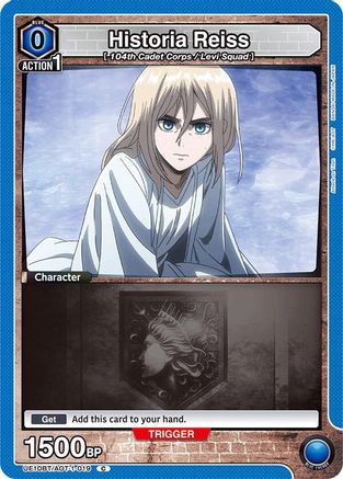 Historia Reiss (Box Topper Foil) (UE10BT/AOT-1-019) [UE10BT: Attack on Titan] Foil - Deck Out Gaming